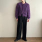 80s Purple Knit Cardigan