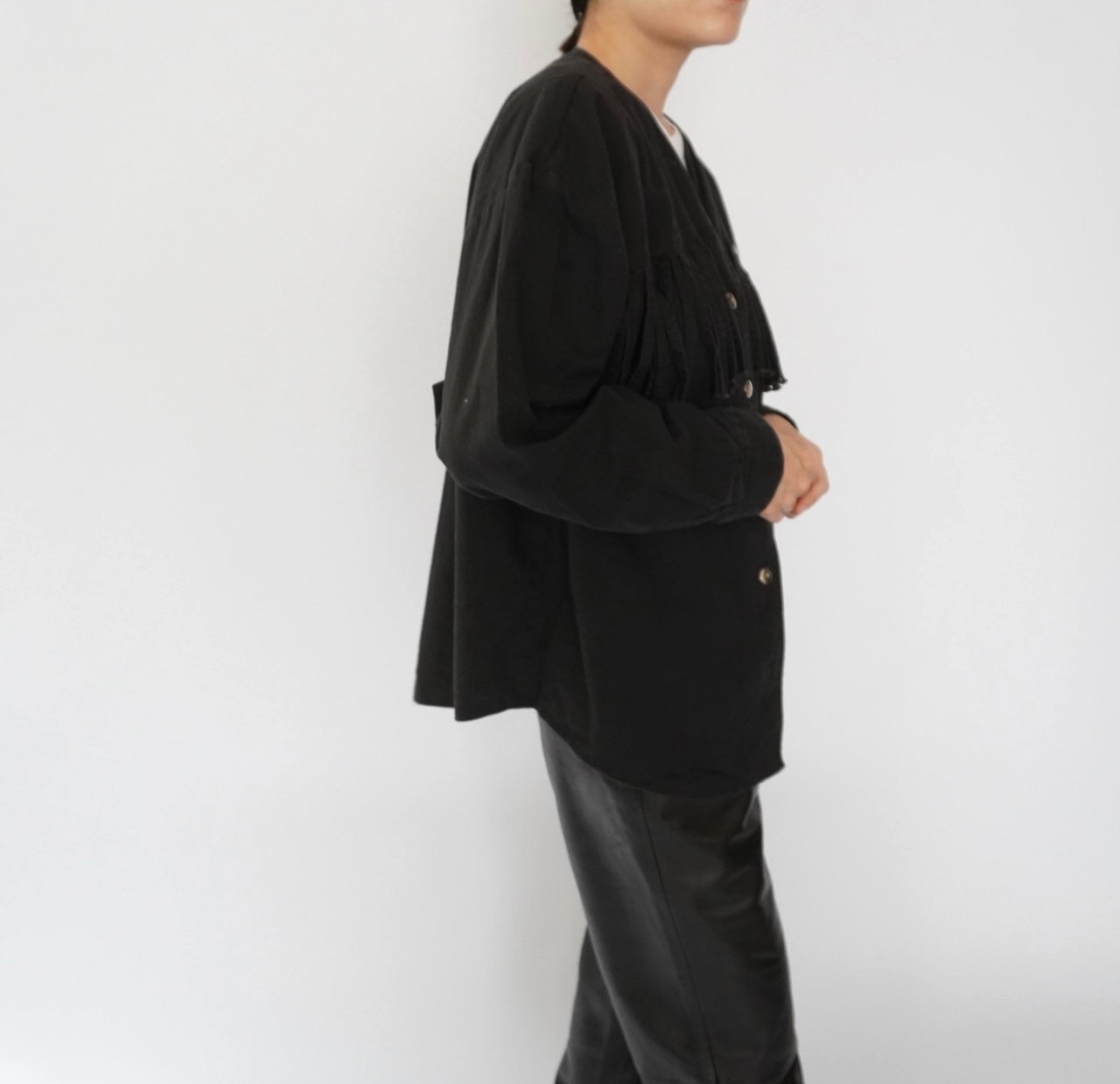 90s Fringe Design Blouse