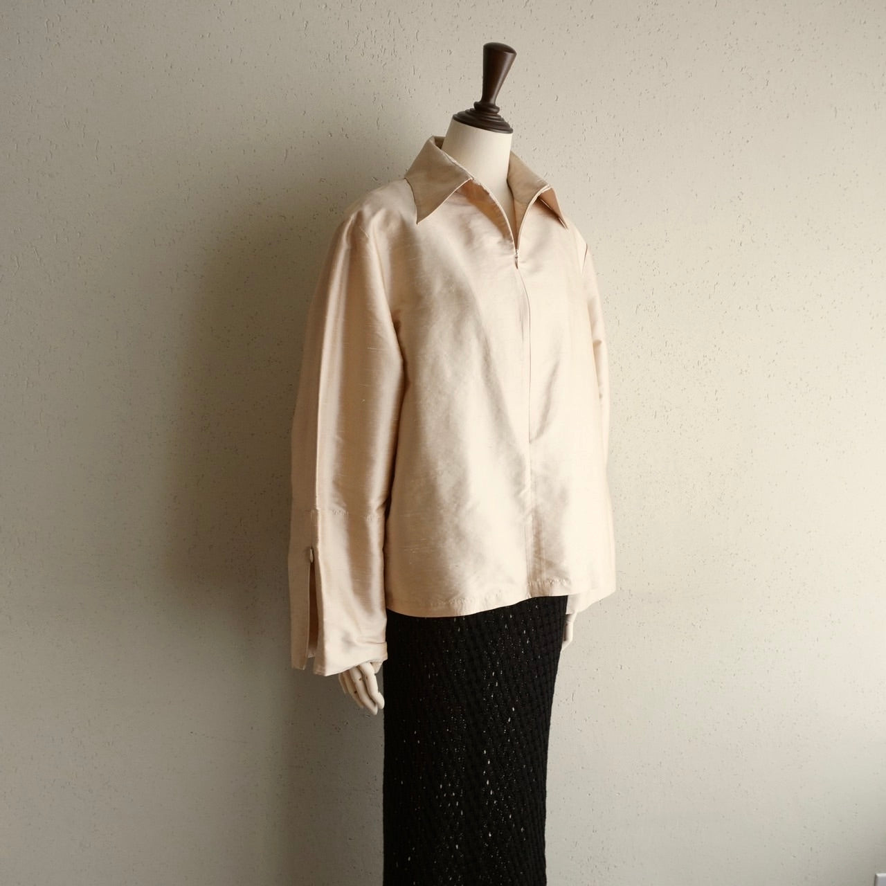 90s Silk Shirt,Pullover Jacket