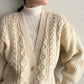 90s Wool Knit Cardigan Made in  United Kingdom