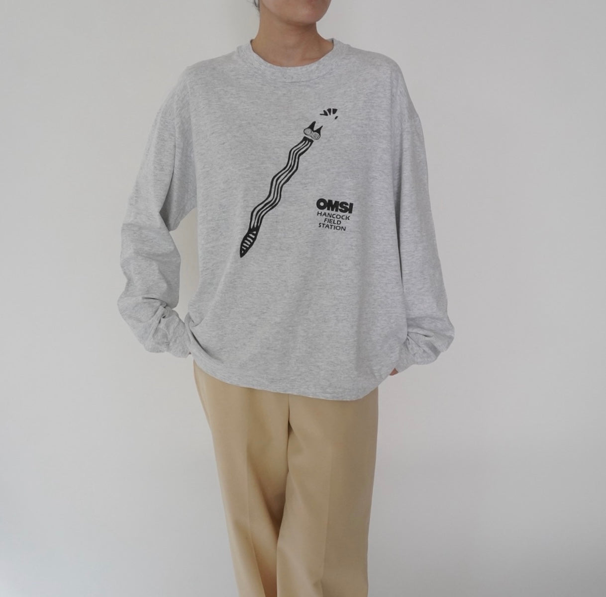 90s Printed Long Sleeves T-shirt Made in USA