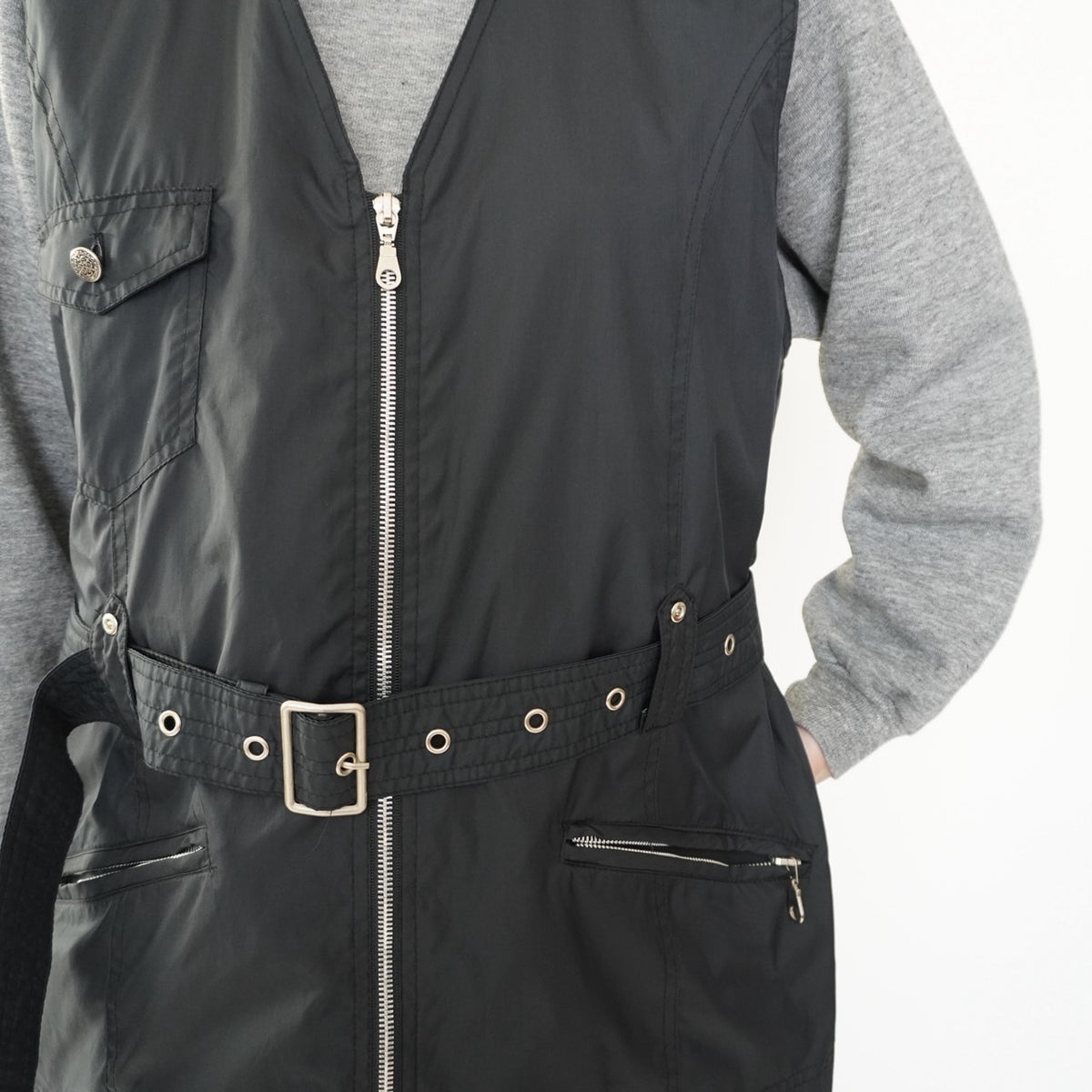 90s EURO Black Design Vest
