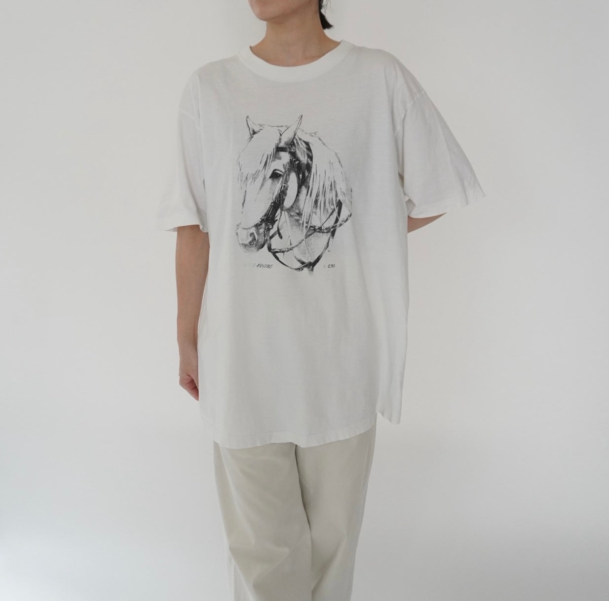 90s EURO Horse Printed T-shirt