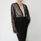 80s Cord Lace Design Robe
