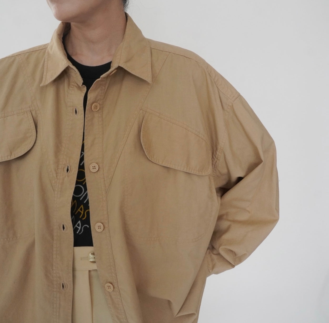 90s Cotton Design Shirt