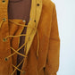 60s Lace Up Corduroy Top