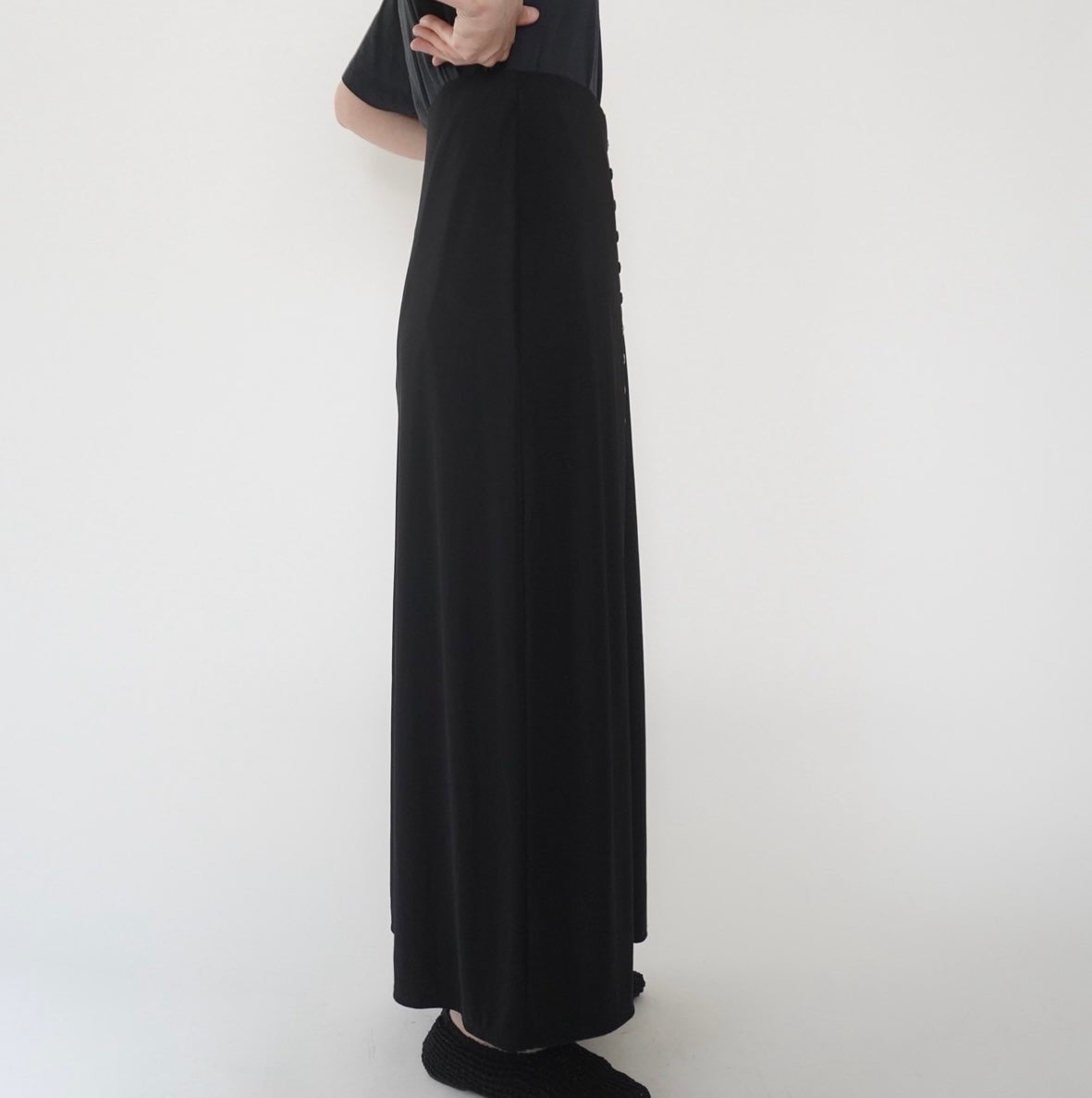 90s Black Skirt Made in USA