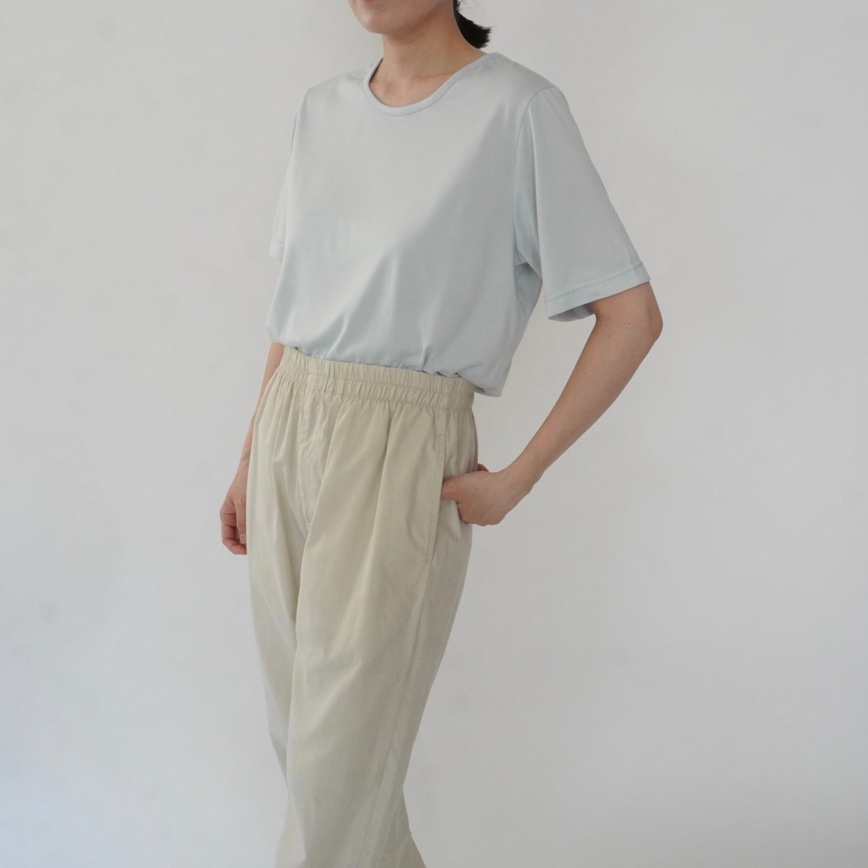90s Light Blue Top Made in USA
