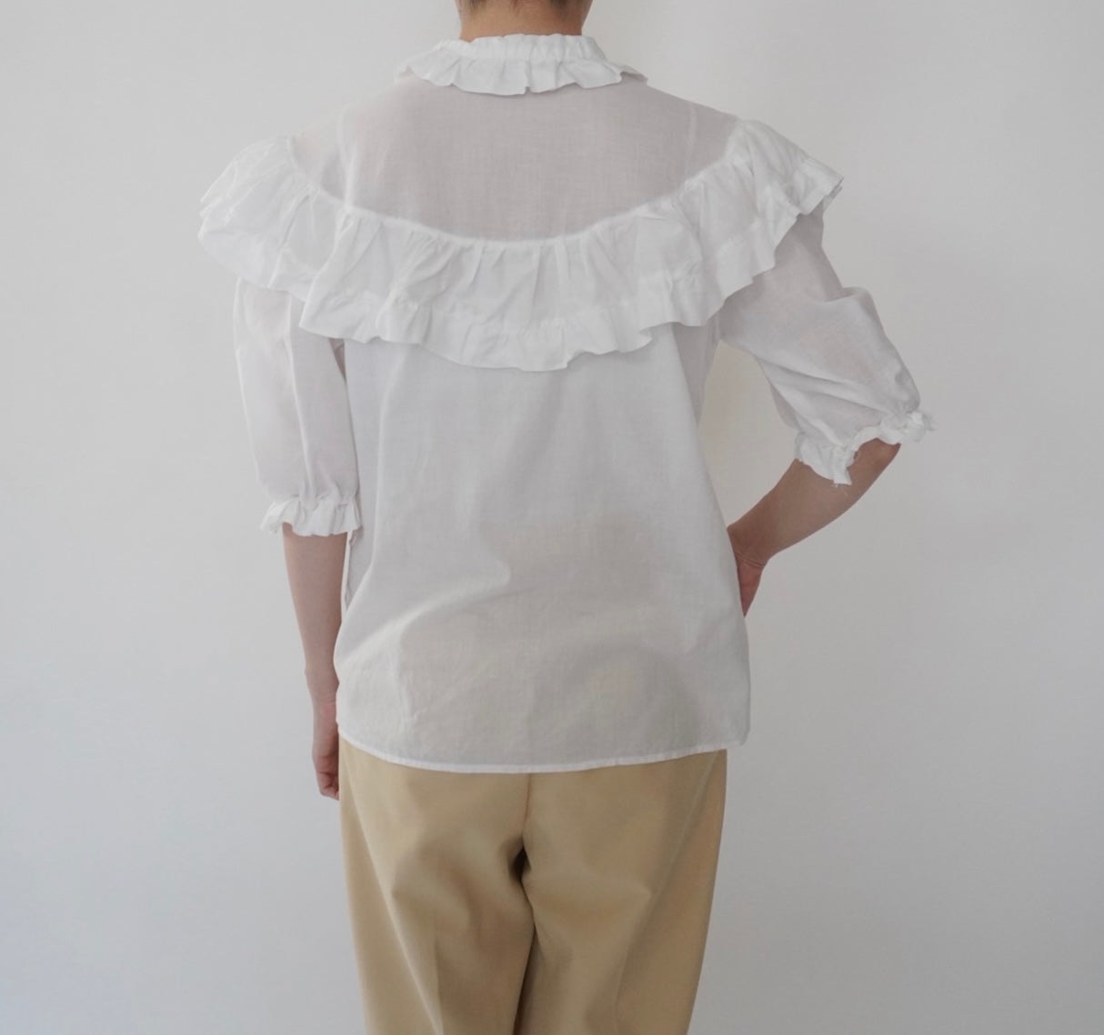 80s Ruffle Blouse