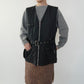 90s EURO Black Design Vest
