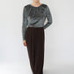 90s Velour Top Made in Italy