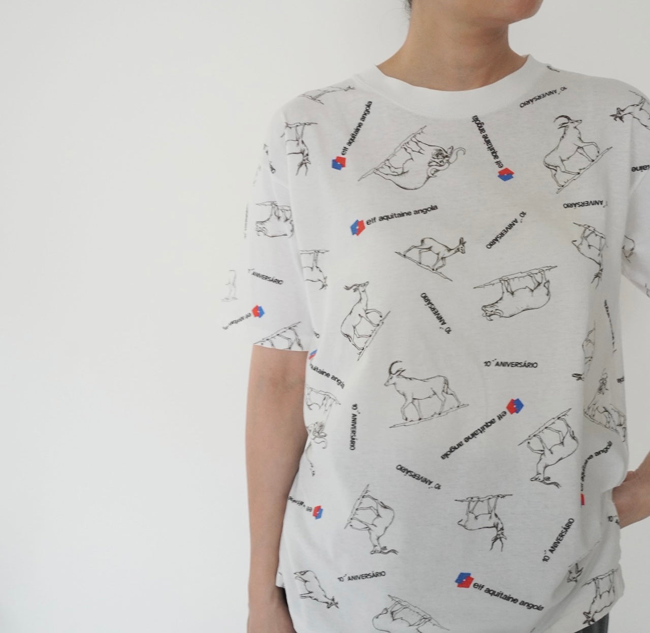 90s Printed T-shirt Made in France