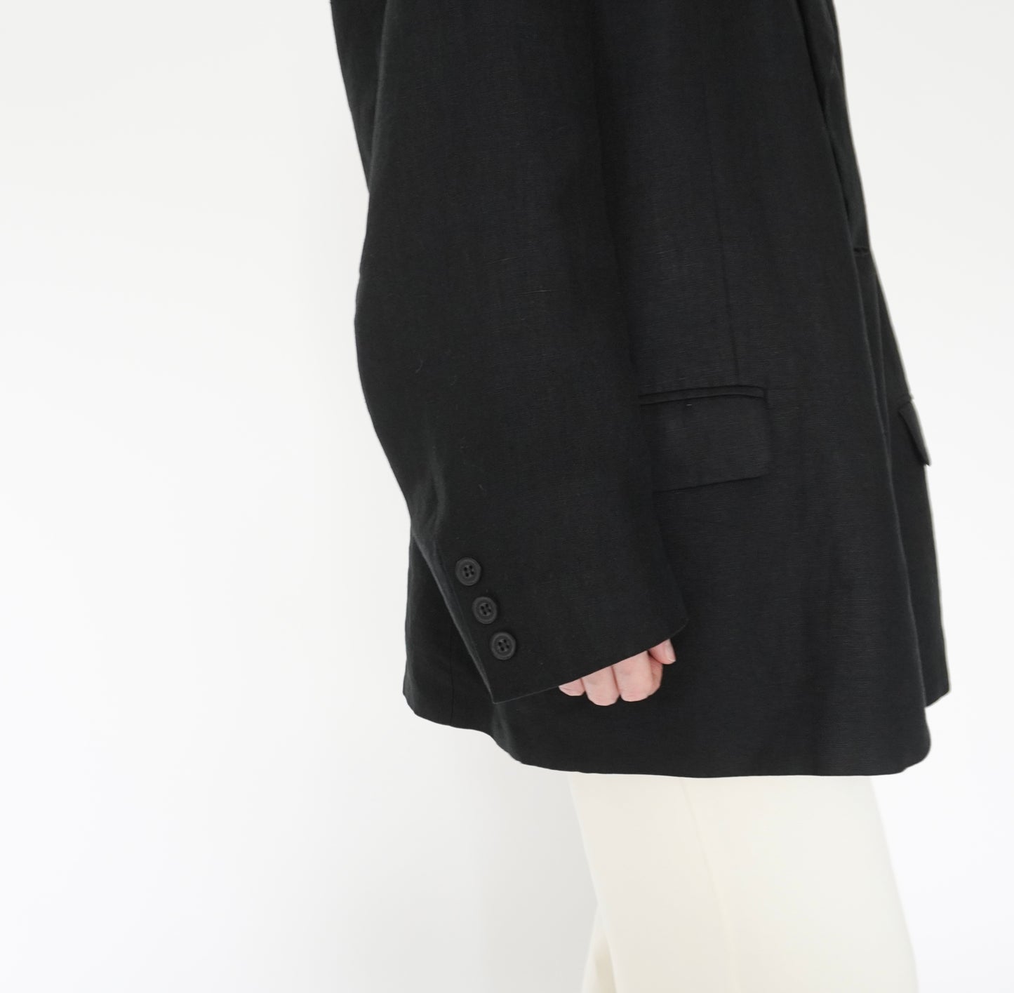 90s Linen Oversized Jacket