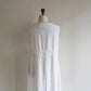 90s Linen×Crochet Maxi Dress Made in USA