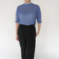 80s Blue Design Top