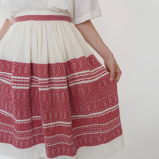 60s Embroidery Skirt