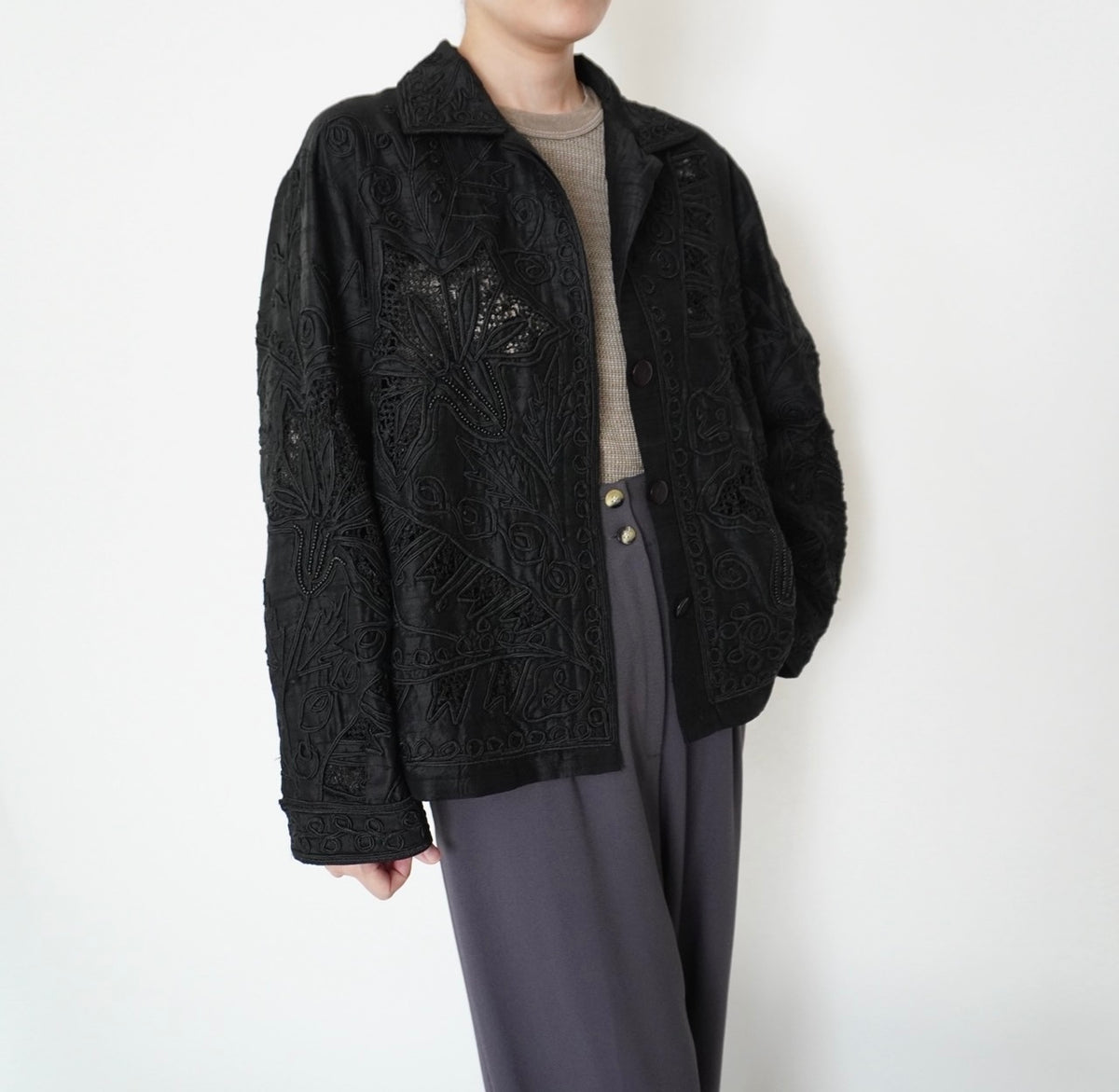 90s Silk Design Jacket