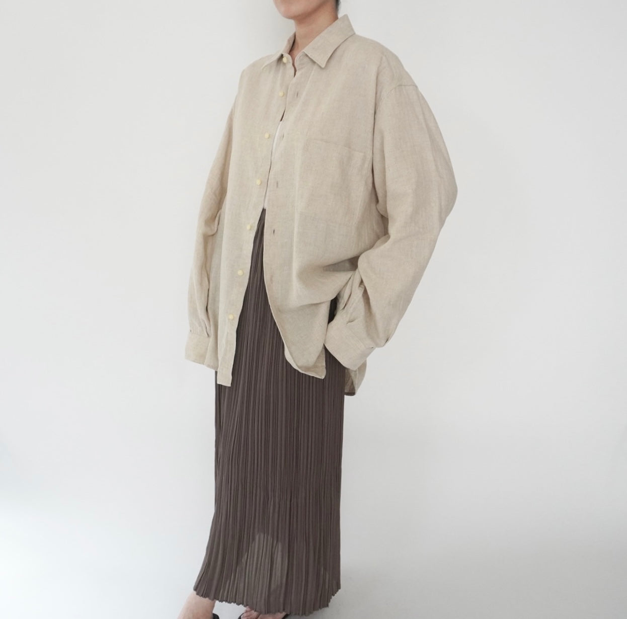 90s Cotton×Linen Shirt