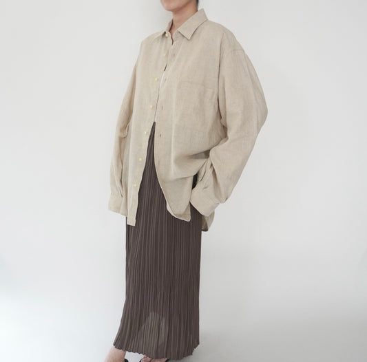 90s Cotton×Linen Shirt