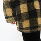 90s EURO Plaid Fleece Top