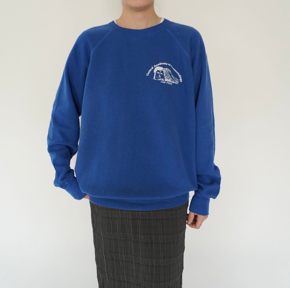 80s Printed Sweater Made in USA