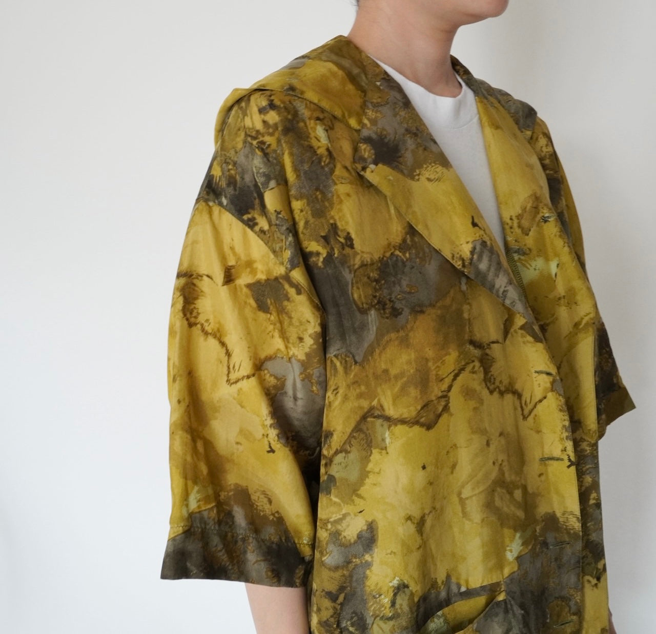 80s Silk Jacket,Blouse Made in Italy
