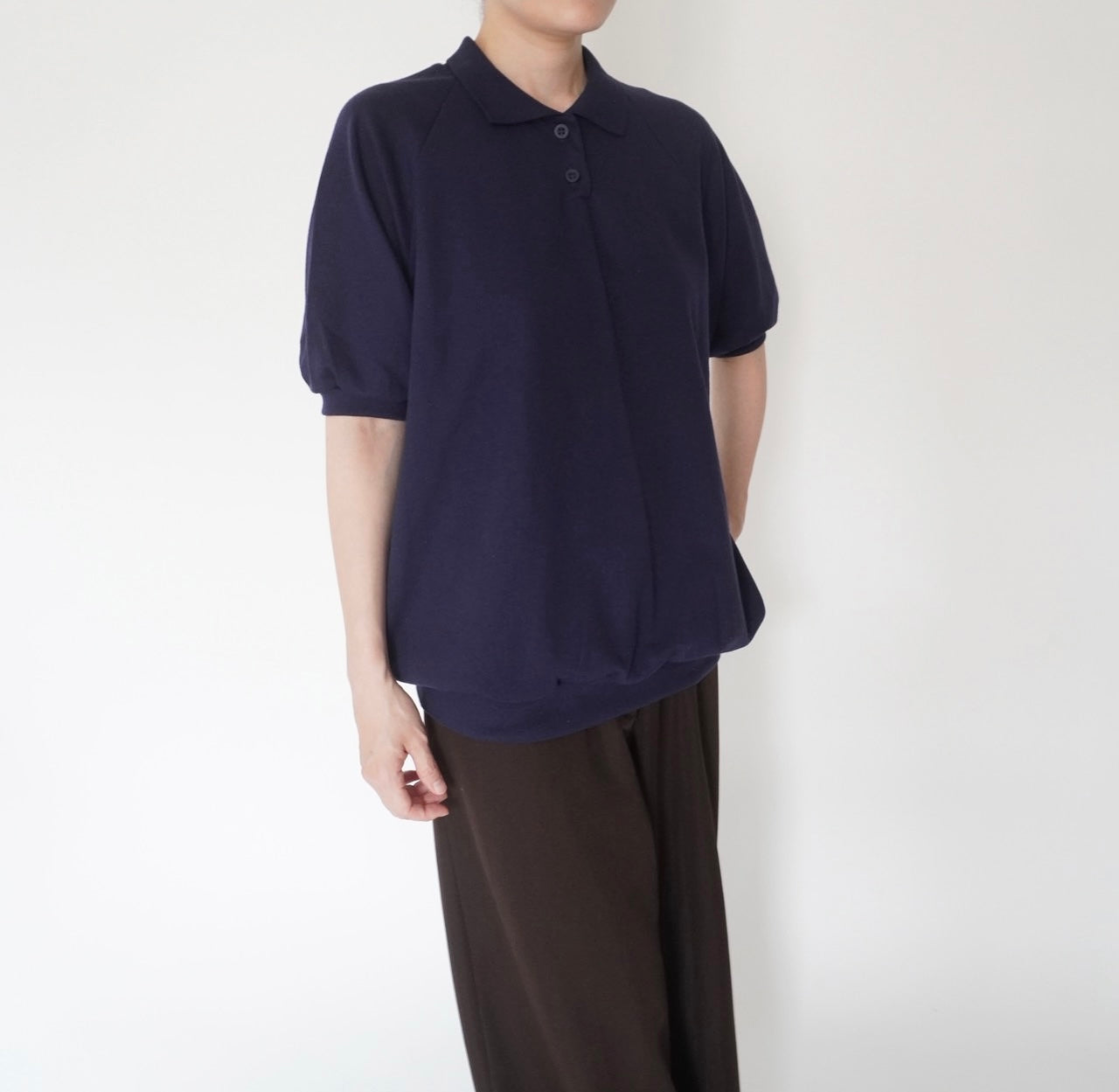 90s Navy Top Made in USA