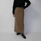 80s Pattern Knit Skirt