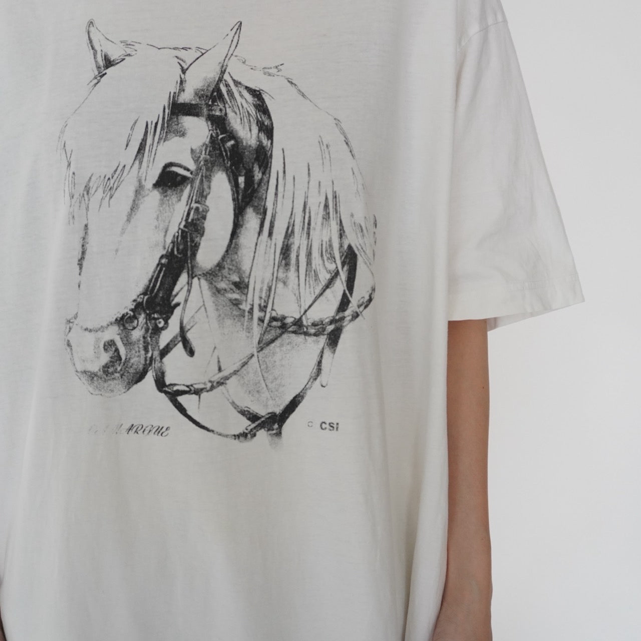 90s EURO Horse Printed T-shirt