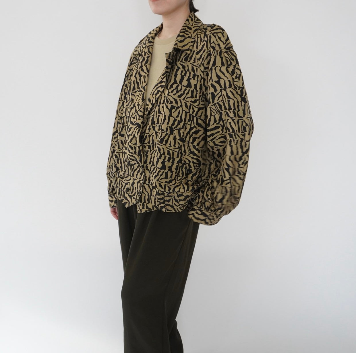90s Silk Pattern Shirt, Jacket