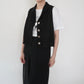 90s Black Sleeveless Shirt