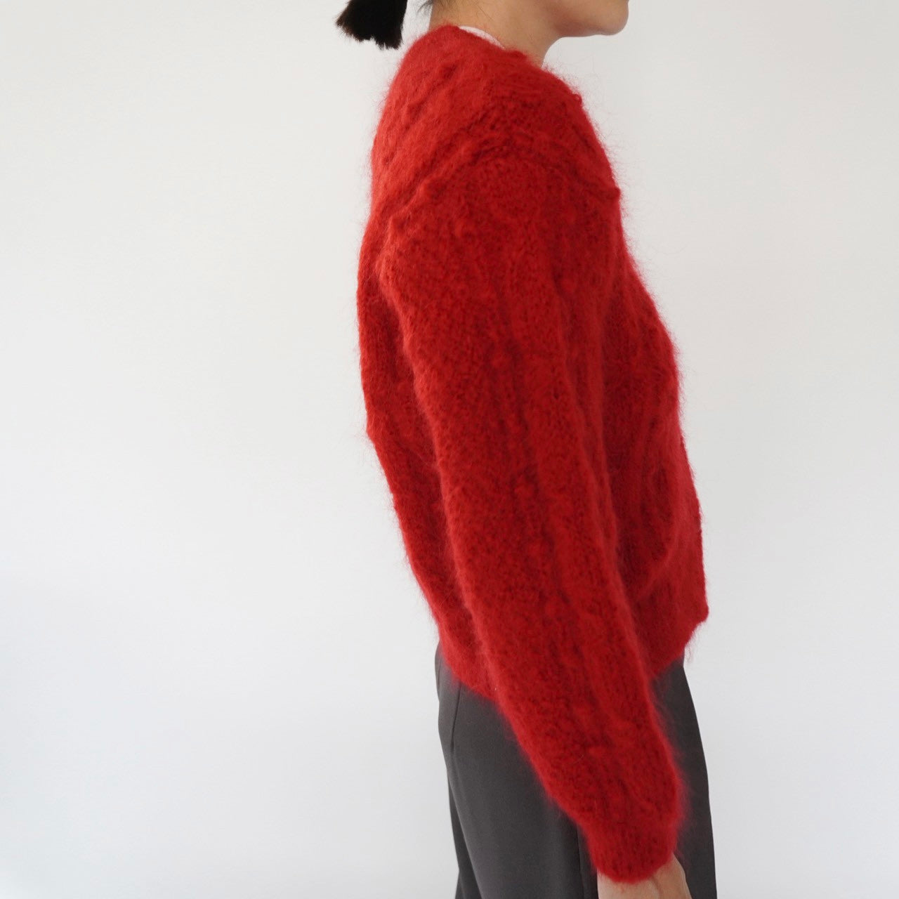 80s Red Cardigan