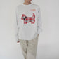 90s Printed Long T-shirt Made in USA
