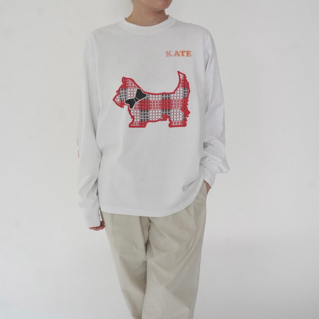 90s Printed Long T-shirt Made in USA