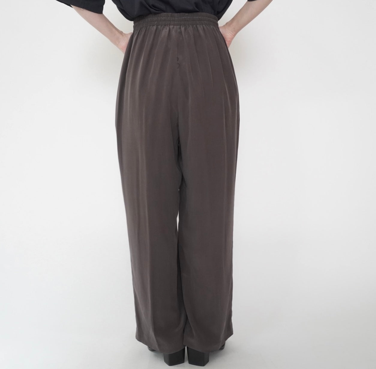 90s Silk Wide Pants