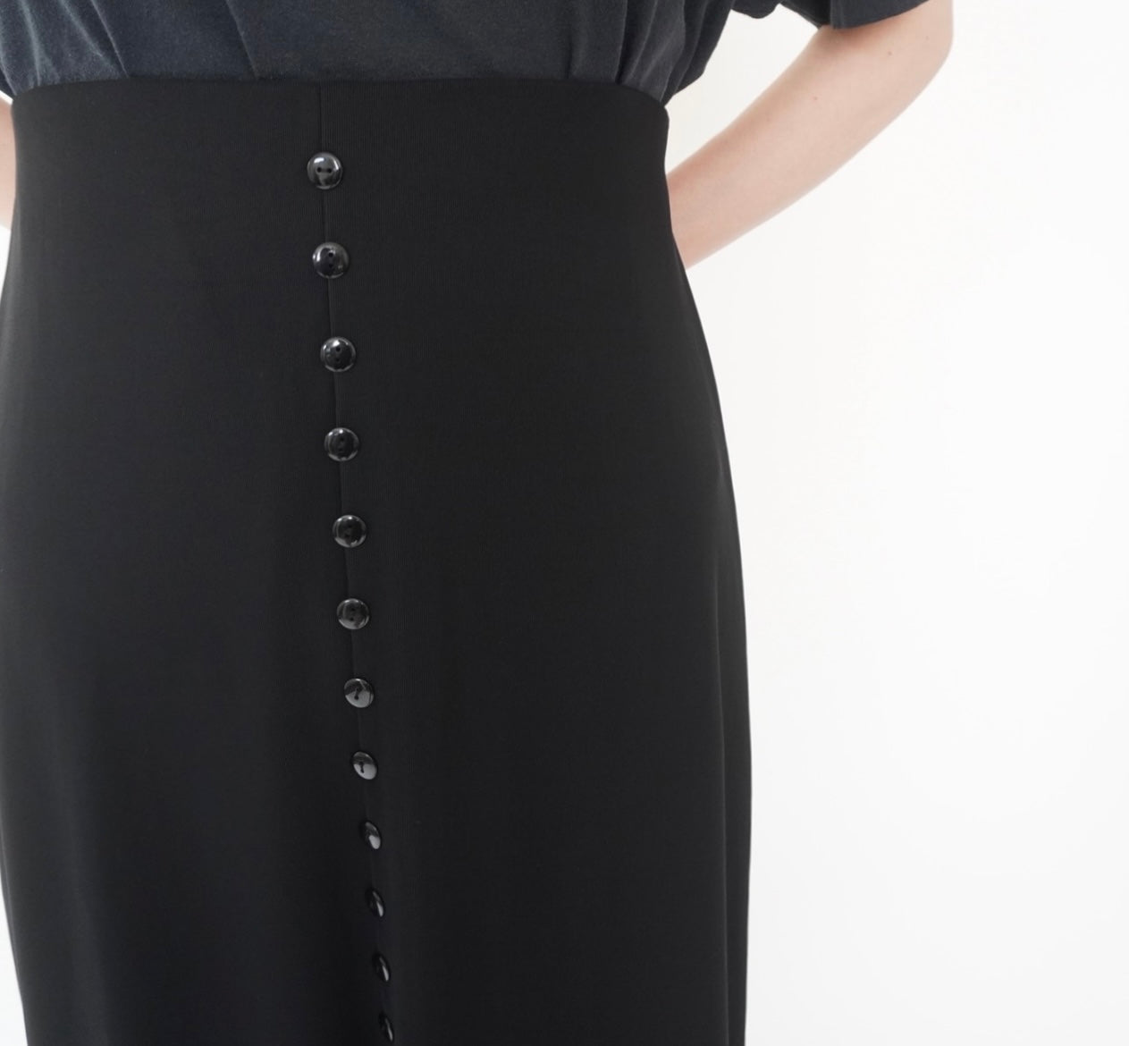 90s Black Skirt Made in USA