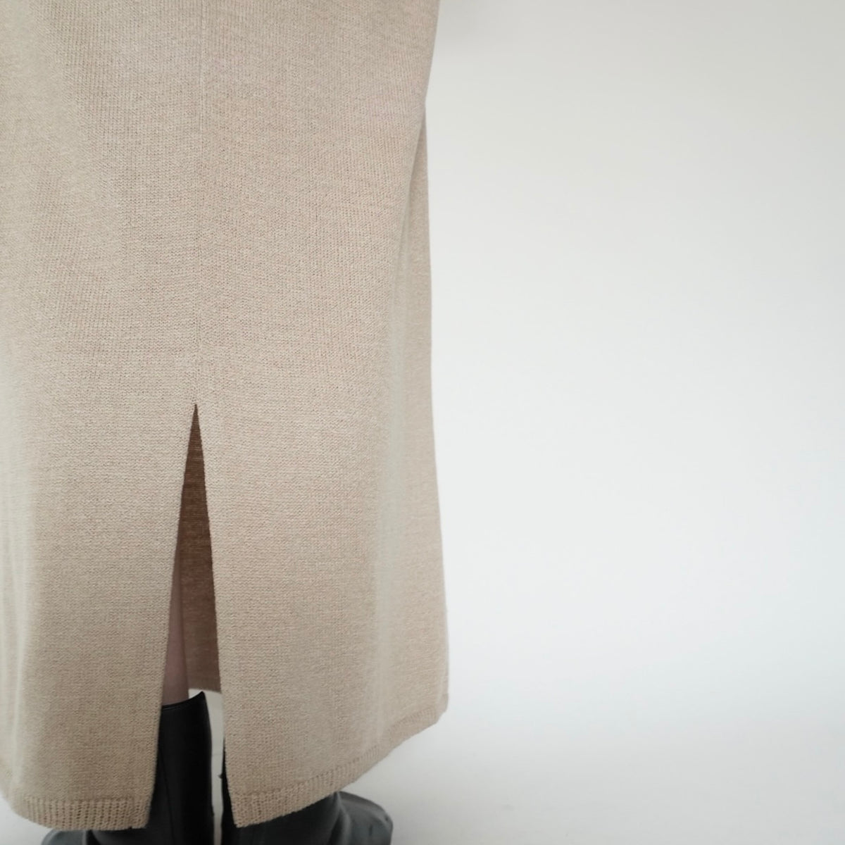 90s Beige Knit Skirt