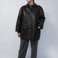 90s Black Leather Jacket Made in Italy