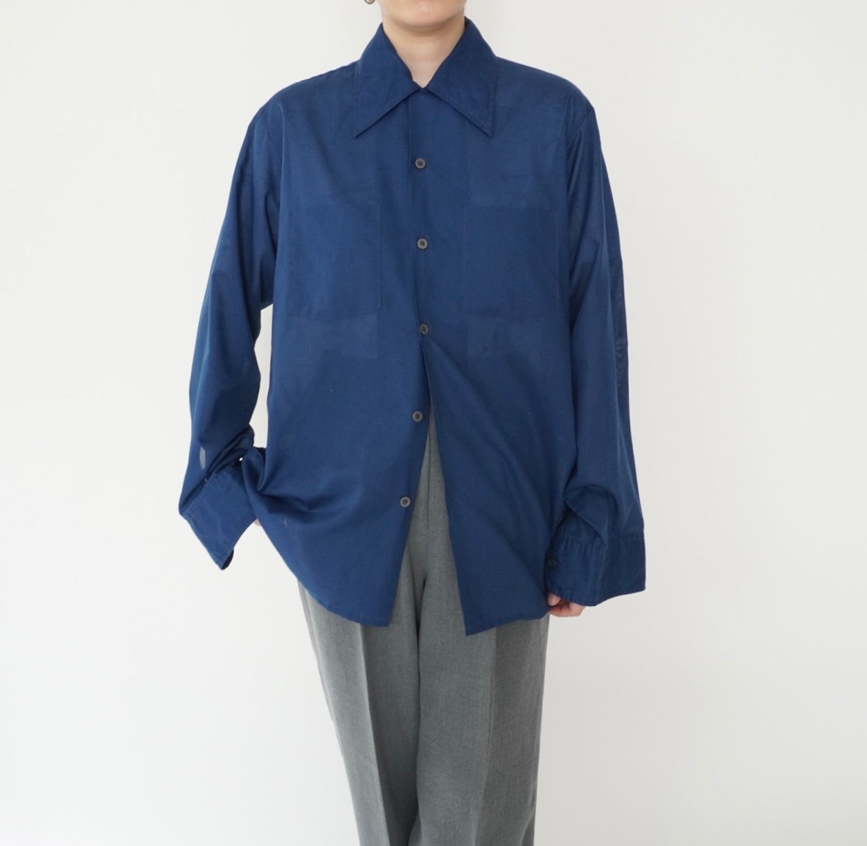 70s "Arrow" Blue Shirt