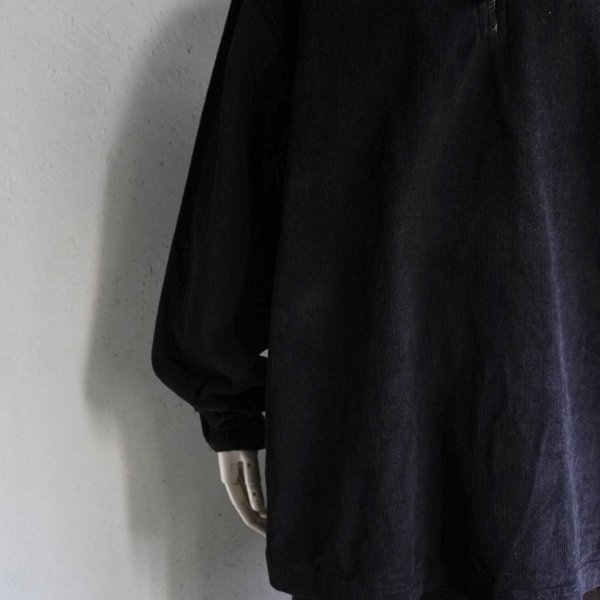 90s Half Zip Corduroy Top