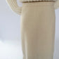80s Ivory Fringe Skirt