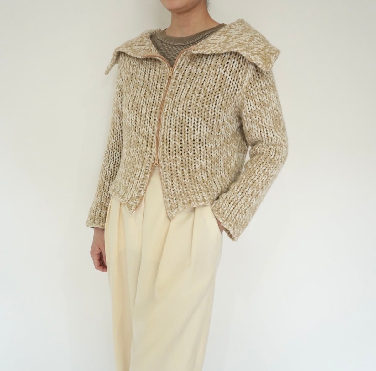 80s Double Zip Knit Made in Italy