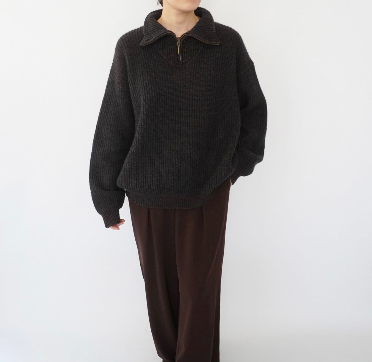 90s Half Zip Knit Made in Italy