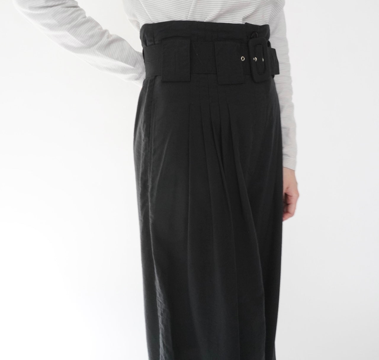 90s EURO Belted Wide Pants