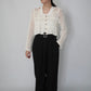 90s White Crochet Cardigan