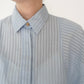 90s Striped Blue Shirt