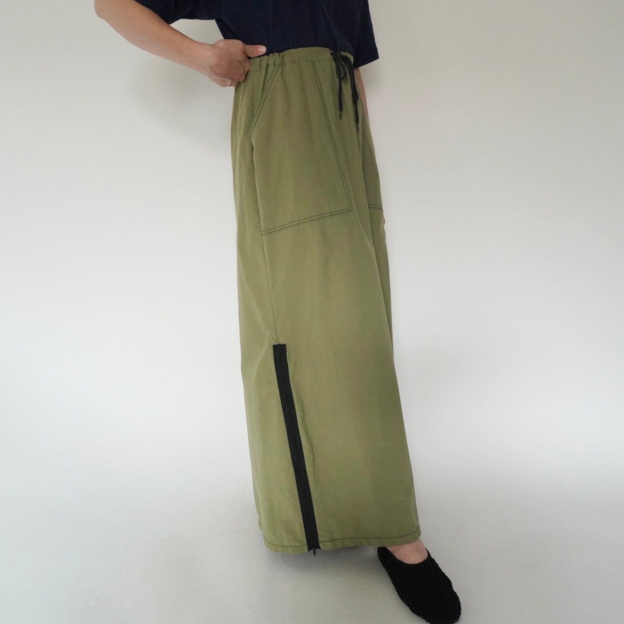 90s Khaki Design Skirt Made in USA