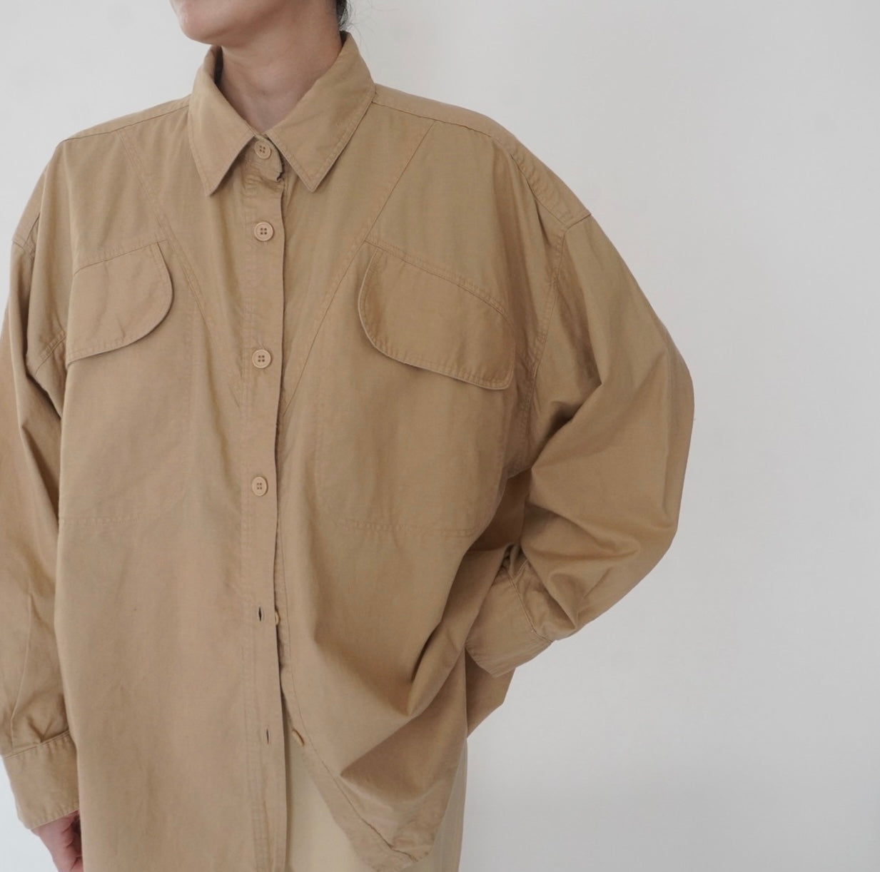 90s Cotton Design Shirt