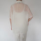 90s Embroidery Sheer Shirt Made in USA