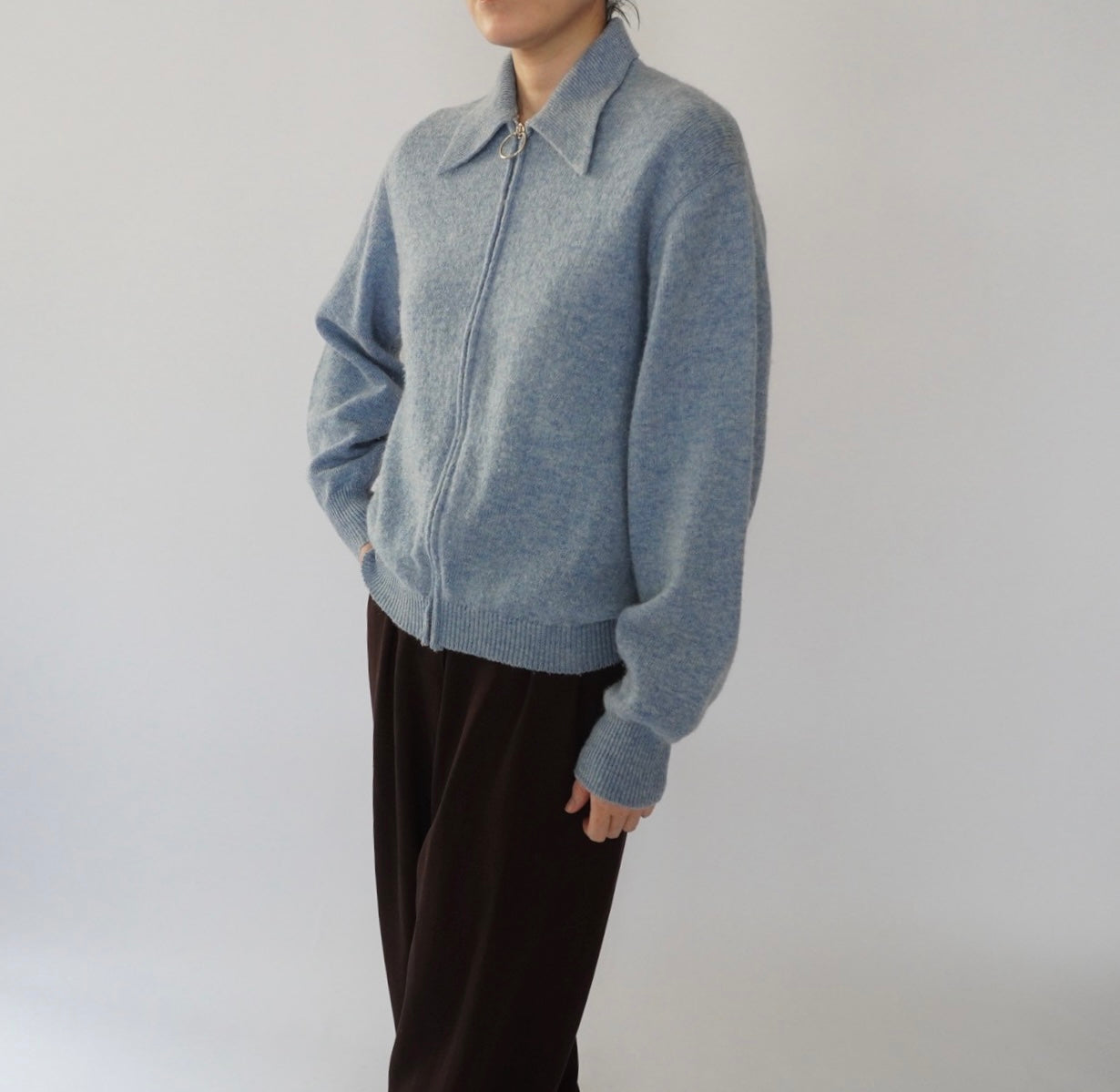 70s Ring Zip Knit